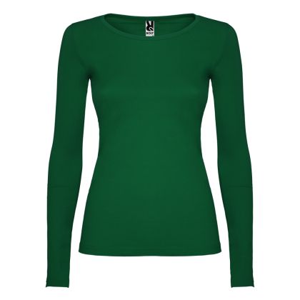 Зелена дамска блуза дълъг ръкав - Bottle Green