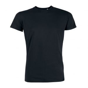 Черна Мъжка тениска - Органичен памук