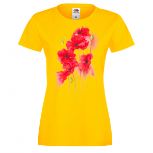 Цветна дамска тениска - Цветя 2