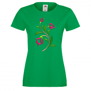 Цветна дамска тениска - Цветя 6