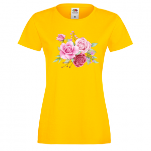 Цветна дамска тениска - Цветя 23
