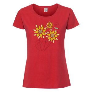 Цветна дамска тениска - Цветя 24