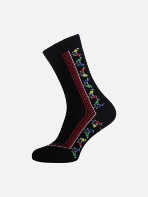 Черни чорапи с народни мотиви