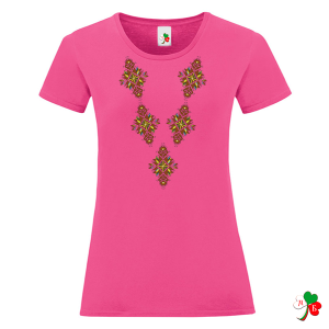 Цветни дамски тениски с народни мотиви- Лазарки