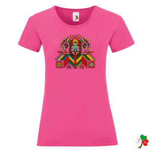 Цветни дамски тениски с народни мотиви на шевици- Кукер