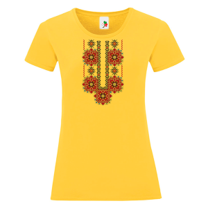 Цветни дамски тениски с народни мотиви на шевици - Пазва Елбетица