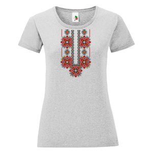 Цветни дамски тениски с народни мотиви на шевици - Пазва Елбетица