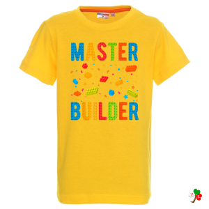 Цветна  детска тениска- Лего- Master Builder