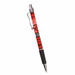 Химикалка с червени мотиви на шевици