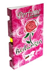 Фиолка с есенция Българска роза в картичка