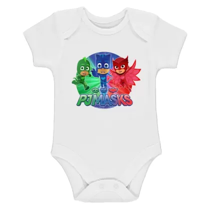 Бяло бебешко боди- PJ Masks
