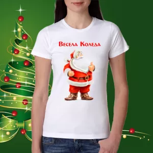 Дамска коледна тениска