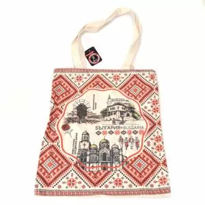 Торбичка с мотиви на шевици и забележителности от България
