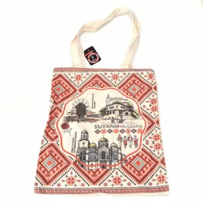 Торбичка с мотиви на шевици и забележителности от България