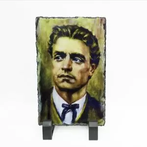 Скална плоча с Васил Левски - правоъгълник 9см.-14см.