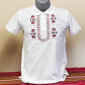 Детска поло тениска с бродерия 