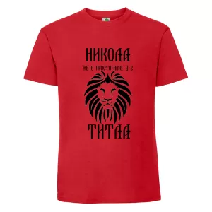 Цветна мъжка тениска- Никола е титла