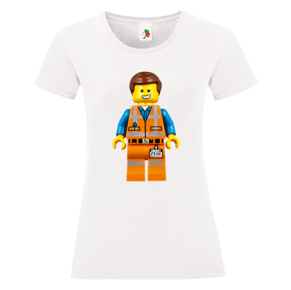 Бяла дамска тениска- Лего