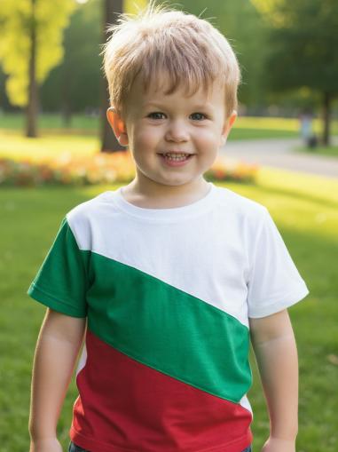 Детска тениска - трикольор