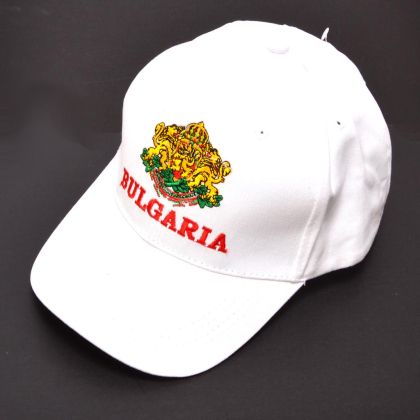 Бяла лятна шапка с козирка - Bulgaria