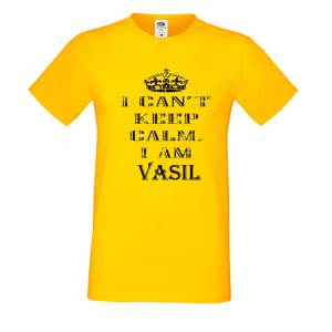 Тениска с забавен надпис за Васил