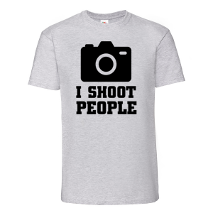 Мъжка тениска-  I SHOOT PEOPLE
