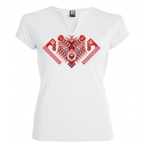 Висококачествена дамска тениска с мотиви на шевици- Лошата дума