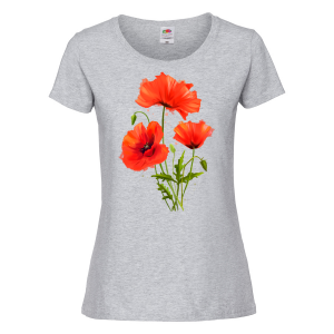 Цветна дамска тениска - Цветя 1