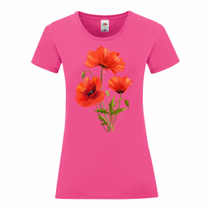 Цветна дамска тениска - Цветя 1