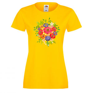 Цветна дамска тениска - Цветя 5