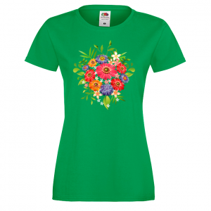Цветна дамска тениска - Цветя 5
