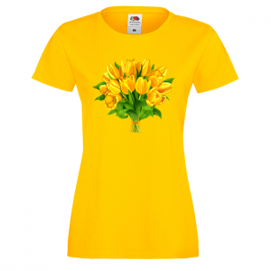 Цветна дамска тениска - Цветя 12