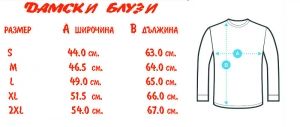 Дамска блуза с дълъг ръкав