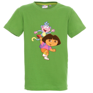 Цветна детска тениска- Дора и Ботичко