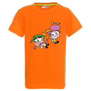 Цветна детска тениска- Кръстници вълшебници