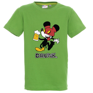 Цветна детска тениска- Drunk