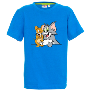Цветна детска тениска- Том и Джери