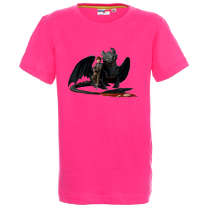 Цветна детска тениска- Как да дресираш дракон
