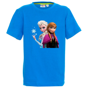 Цветна детска тениска- Замръзналото кралство, Анна и Елза