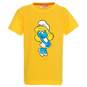 Цветна детска тениска- Смърфиета