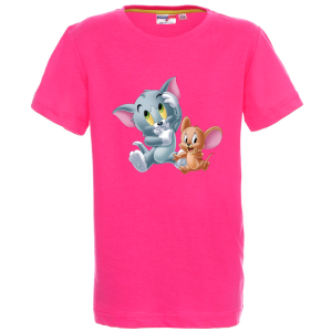 Цветна детска тениска- Том и Джери