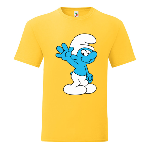 Цветна мъжка тениска- Смърф