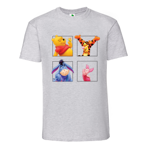 Цветна мъжка тениска- Мечо пух