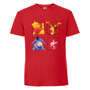 Цветна мъжка тениска- Мечо пух