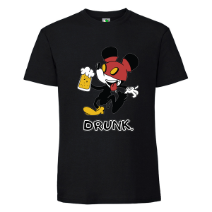 Черна мъжка тениска- Drunk