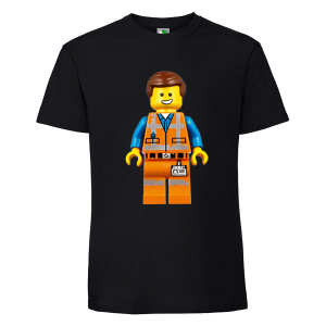 Черна мъжка тениска- Лего
