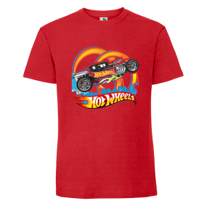 Цветна мъжка тениска- Hot Wheels