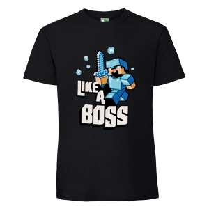 Черна мъжка тениска- Like a Boss