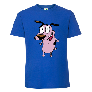 Цветна мъжка тениска- Кучето Кураж