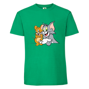 Цветна мъжка тениска- Том и Джери
